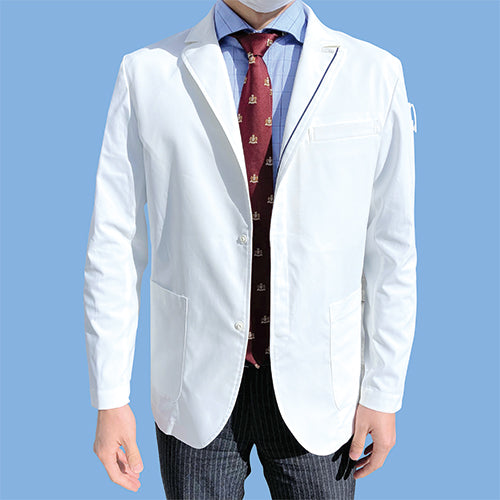 ワークウェアの軽量・動きやすさが備わったオリジナルワーク型白衣『ドクターコート／つむぎ』　1着